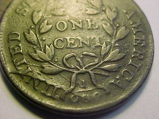 1801 S - 219 3 Errors Reverse Draped Bust Large Cent Fine,  Rare Error Coin