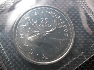 2000 Canadian Prooflike Quarter ($0.  25) W Rare
