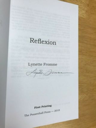SIGNED book Lynette Fromme REFLEXION Charles Manson Family memoir RARE AUTOGRAPH 3