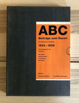 Rare Hannes Meyer Abc - El Lissitzky,  Mart Stam,  Reprint Lars Müller Publishers