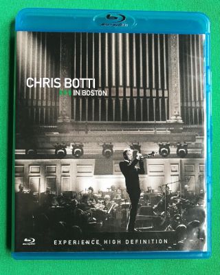 Chris Botti In Boston (blu - Ray Disc,  2009) Insert,  Multi Region - Rare