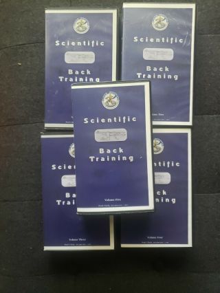 Paul Chek Scientific Back Training Vol 1 - 5 Vhs Tapes Rare