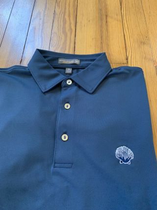 Kittansett Club Peter Millar Summer Comfort Polo Golf Shirt EUC Med Rare Logo 3