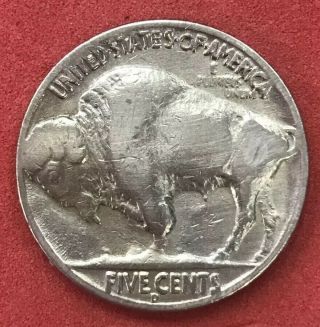 1937 - D 3 Legs Buffalo Nickel 5c (three Legged) - Rare Coin