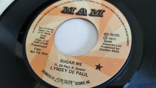 Lynsey De Paul - Sugar Me / Storm In A Teacup Promo 1972 Europop Mam 7 " Rare Us