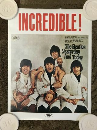 The Beatles Butcher Cover Poster - Rare Image,  Large Size 17x23