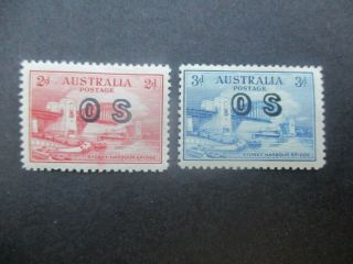 Pre Decimal Stamps: Bridge Overprint Os - - Rare (c165)
