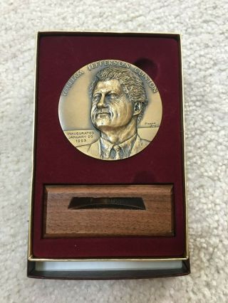 Rare Proposed 1993 Official Large Bronze Inaugural Medal - President Clinton