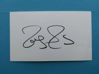 Roger Federer Tennis Pro.  Hand Signed Autographed 3x5 Card Rare No Inscription