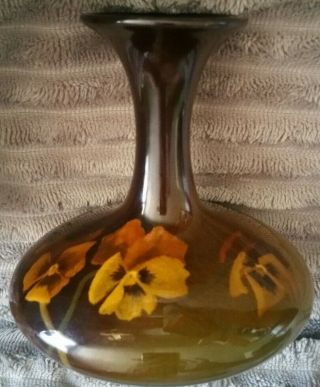 Rare 1904 Rookwood Caroline F Bonsall (cfb) 715e Standard Glaze Pansy Vase