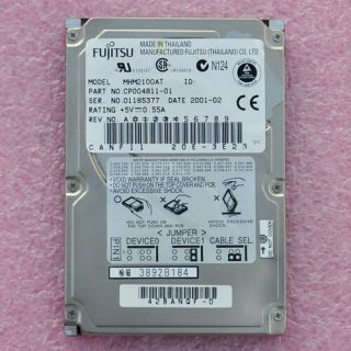 Rare Fujitsu 10gb 4200rpm Mhm2100at Pata/ide/eide 2.  5 " Laptop Hdd Hard Drive
