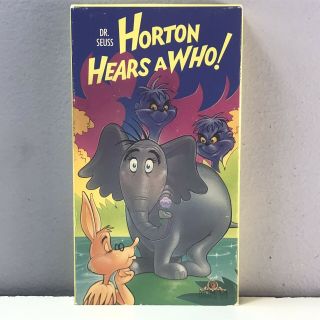 Dr.  Seuss Horton Hears A Who Vhs Video Cassette Tape Vtg 1989 Mgm M200702 Rare