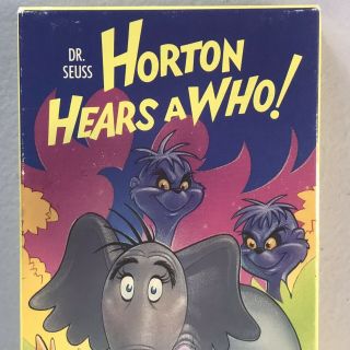 Dr.  Seuss Horton Hears a Who VHS Video Cassette Tape VTG 1989 MGM M200702 Rare 2
