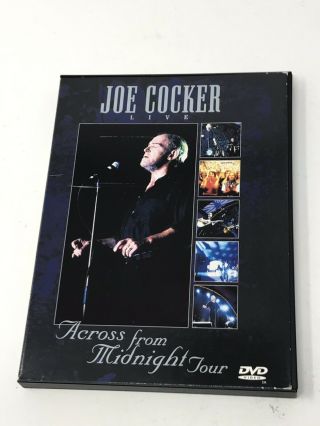 Joe Cocker Live - Across From Midnight Tour,  Vg Dvd,  Joe Cocker,  Egbert Rare