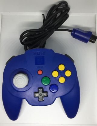 N64 Hori Blue Controller Usa Seller Rare Get It Fast