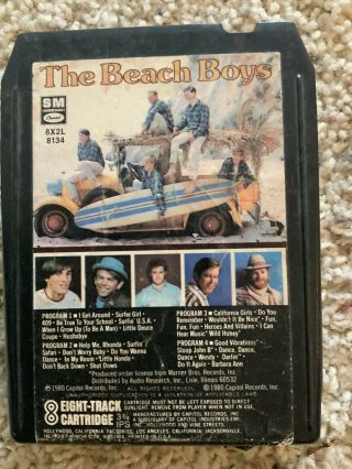 Rare Vintage The Beach Boys (self - Titled) 8 Track Tape