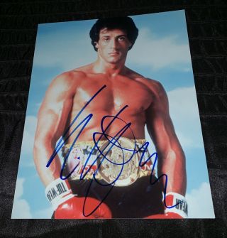 Sylvester Stallone Rare Autographed Signed 8x10 Rocky 3 Studio Photo
