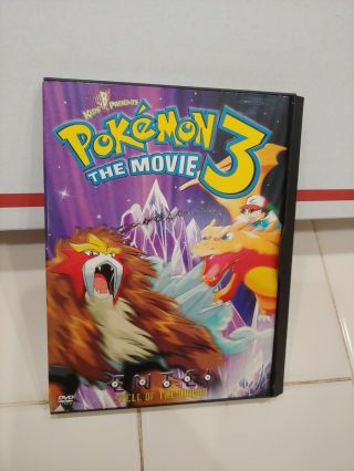 Pokemon 3 - The Movie: Spell Of The Unown Dvd Animated Movie Rare & Oop
