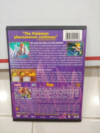 POKEMON 3 - THE MOVIE: SPELL OF THE UNOWN DVD Animated Movie RARE & OOP 2