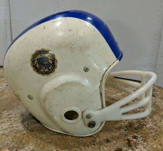Uc Davis Cal Berkeley Aggies Pre - 1953 Vintage Real Football Helmet.  Very Rare