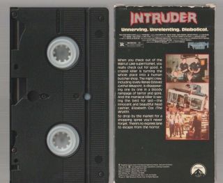 INTRUDER 1988 Horror VHS PHANTOM video Movie Gore Cult Slasher Sex RARE OOP 2