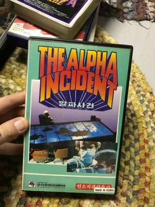 The Alpha Incident Korean Big Box Slip Rare Oop Vhs