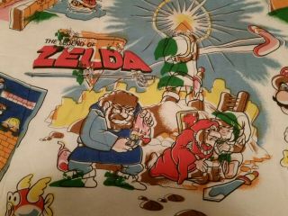 1988 RARE Nintendo Blanket Mario Bros - The Legend of Zelda 64 Quilt Cover 4