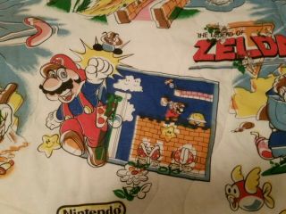 1988 RARE Nintendo Blanket Mario Bros - The Legend of Zelda 64 Quilt Cover 5