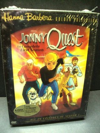 Jonny Quest - The Complete First Season - Rare 4 - Disc Warner Dvd Set - Hb