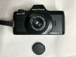 Pentax Asahi 110 Film Camera With 24mm Lens Rare Lomography Lomo
