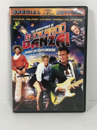 The Adventures Of Buckaroo Banzai (dvd,  2002) Rare Oop