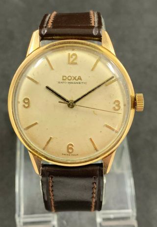 Rare Vintage Doxa Hand Winding Swiss Watch Cal.  103