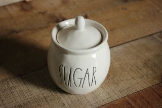Rare Vintage Rae Dunn M Stamp Sugar Cannister Container Jar & Lid Htf Magenta