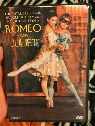 Romeo And Juliet (1966) Dvd Oop Rare (kultur,  1999) Fonteyn Nureyev Ballet