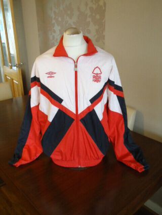 Nottingham Forest 1990 Umbro Supporters Jacket Large Rare Old Vintage