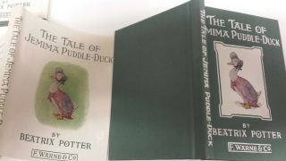 Beatrix Potter The Tale Of Jemima Puddle - Duck F.  Warne & Co Rare Find