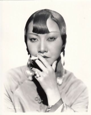 Anna May Wong Sexy As She Smokes A Cig Rare Photo Shanghai Express