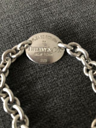 Return To Tiffany Oval Bracelet Rare Small 2