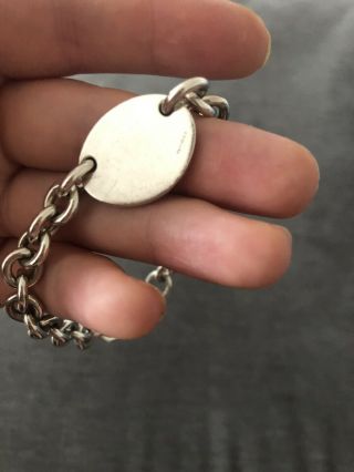 Return To Tiffany Oval Bracelet Rare Small 5
