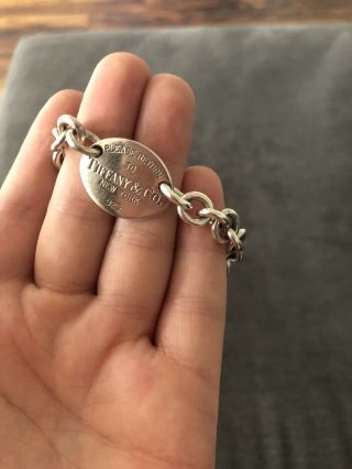 Return To Tiffany Oval Bracelet Rare Small 6
