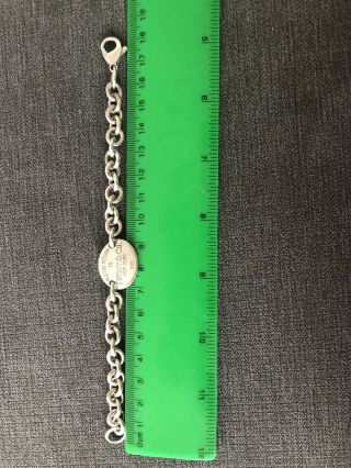 Return To Tiffany Oval Bracelet Rare Small 8