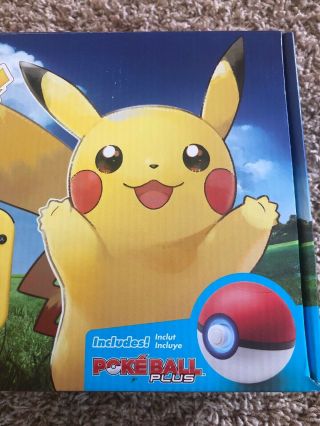 EMPTY BOX & INSERTS ONLY Pokemon Let’s Go Pikachu Nintendo Switch Box RARE 6