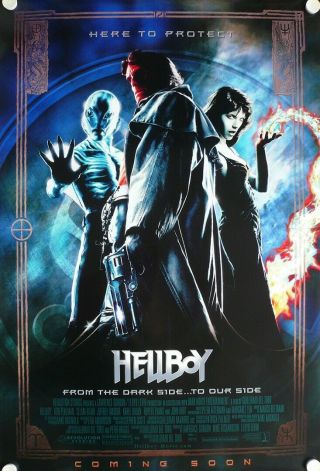 Hellboy Movie Poster Ds 27x40 Rare Heroes Advance Style 2004