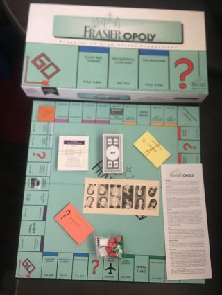 Rare Cast And Crew Gift Frasieropoly Frasier Opoly Monopoly Board Game
