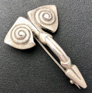 Very Rare Early Liberty & Co Cymric Silver Celtic Revival Brooch Archibald Knox