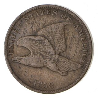 Crisp - 1858 - Flying Eagle United States Cent - Rare 509