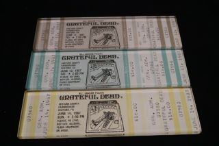 Rare Grateful Dead June 1987 Ventura County Fairgrounds Ticket Magnets