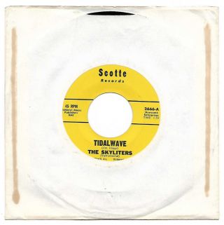 The Skyliters Tidal Wave Scotte Nm Unplayed Rare Surf 45