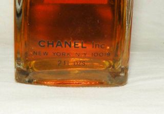 Vintage RARE 1950 - 60s Chanel No 5 Eau de Cologne 2 oz 60 ml - OLD FORMULA 3