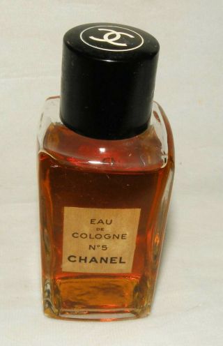 Vintage RARE 1950 - 60s Chanel No 5 Eau de Cologne 2 oz 60 ml - OLD FORMULA 5